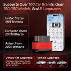 2026 KONNWEI KW905 Professional Car ELM327 OBD2 Scanner Bluetooth 5.0 for Android/IOS Code Reader Car Scanner Diagnostic Tool