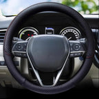 Durable Anti-Slip Car Steering Wheel Cover Microfiber Leather Steering Wheel Cover Universal Fit for Car, Truck, SUV, Van38cm