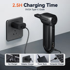 WOLFBOX DF100(MF100-BLACK) Blower Powerful Wireless Air Blower Air Duster 3-Speed Adjustable Mini Blower for Car/PC/Home/Outdoor CM World