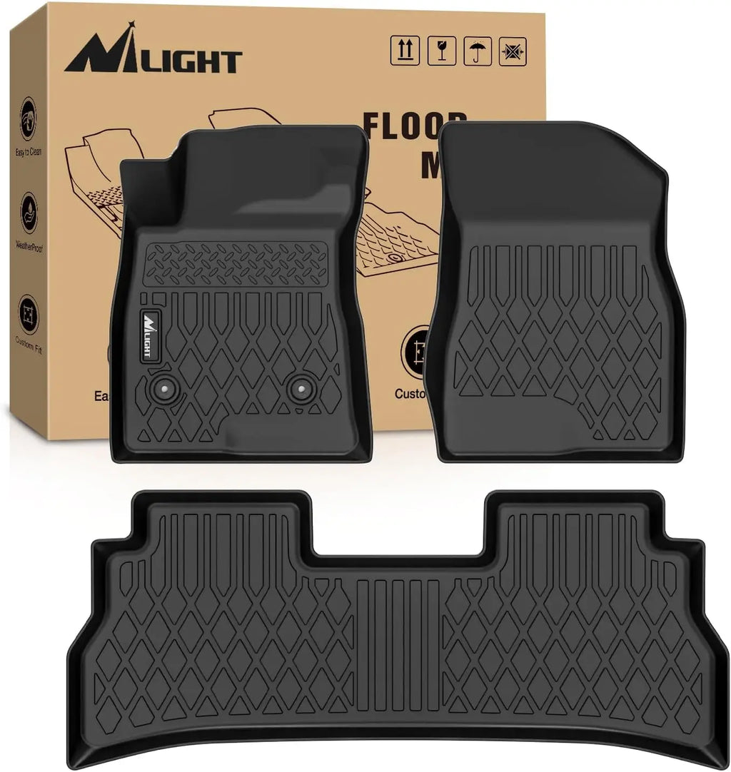 Nilight TPE Custom Fit TPE Floor Mats for Chevy Equinox 2025 Equinox EV 2024-2025 Malibu 2016-2025 Cruze 2016-2020 Blazer 2019-2023 Colorado Crew Cab 2015-2022 Trax 2024-2025 All Weather Waterproof