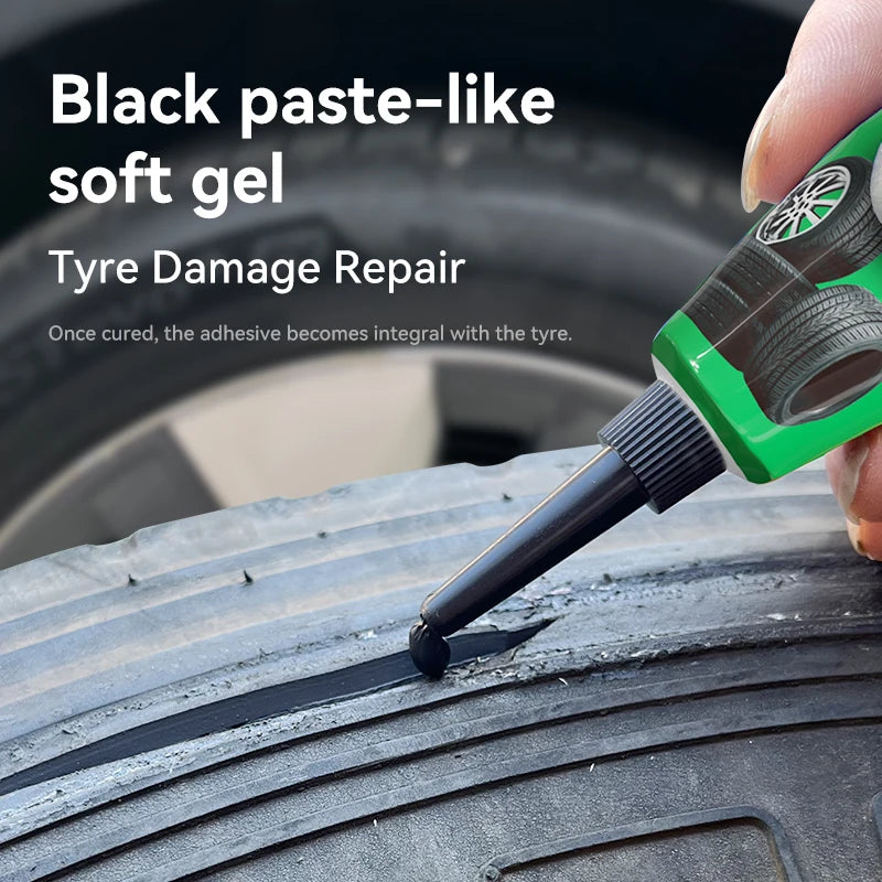 Tire Repair Glue Waterproof & High Temperature Resistant Black Sealing Waterproof And High-Temperature Resistant Repair Adhesive CM World