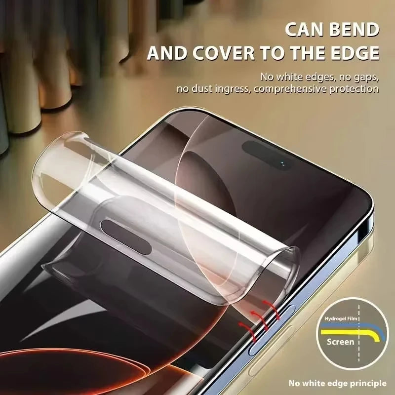 Hydrogel Film For iPhone 17 Pro Max 16 13 11 15 12 14 Pro Max Air Screen Protector for IPhone SE 13 12 Mini XR XS X 6 7 8 Plus Car Mobile World
