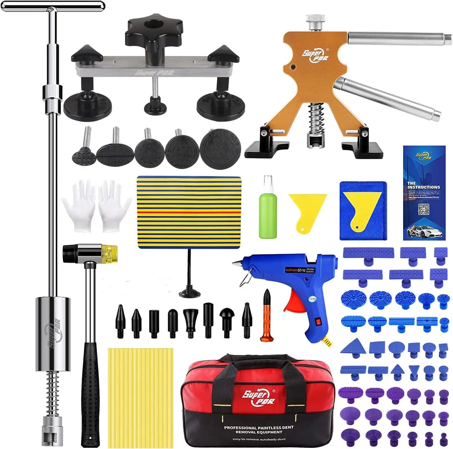 PDR Dent Removal Tool Car Dent Repair Kit Dent Lifter Dent Removal Tool Car Dent Removal Kit Car Dent Removal Tool CM World