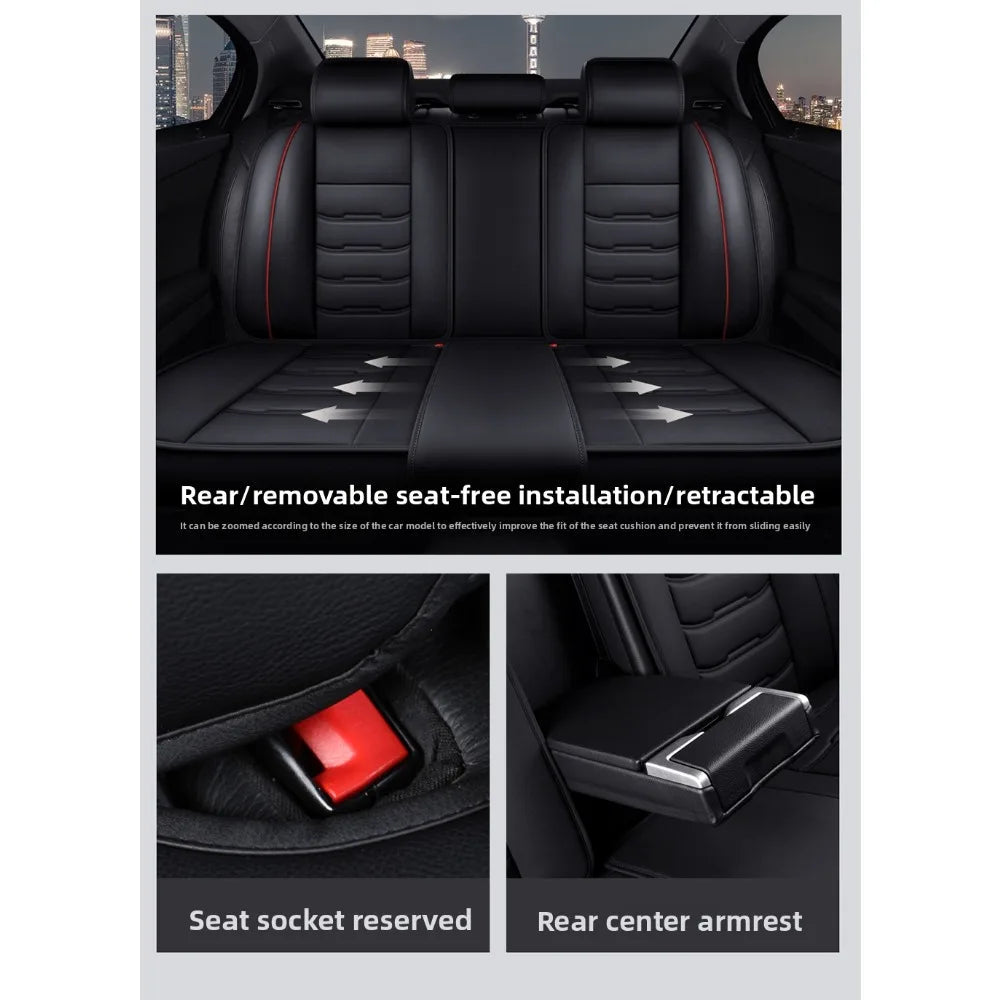 Full Coverage Universal Pu Leather Car Seat Covers for Bmw 5 Series F10 F11 G30 G31 E39 E60 E61 F07 F18 G38 G60 Car Accessories CM World