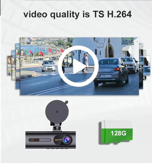 2.5K 3 Channel Dash Cam Front Inside Rear Car Driving Recorder HD Three Way Video Camera WiFi Mobile Phone App Control Car Mobile World