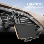 Car Vent Phone Mount, [Never Blocking Vent, Enjoy The Comfort of The A/C] Hands-Free Universal Extension Clip Air Phone Holder