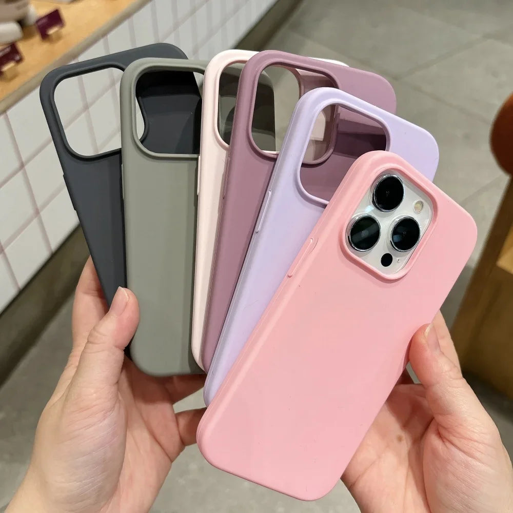 Liquid Original Magnetic For Magsafe Wireless Case for iPhone 18 17 Air 16 15 14 Plus 13 Pro Max Charging Candy Silicone Cover