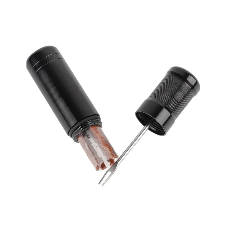 Bike Tubeless Tire Repair Kit Slug Plug Stopper Rubber Bacon Strips and Insertion Tool For Fixing Puncture Flat Road MTB Bicycle CM World