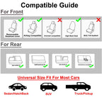 AUTOKING High Back Car Seat Covers Universal Size Fit For Most Car SUV PU Leather Spliced With Dot Jacquard Fabric Seat covers