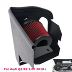 2018+ High Flow Cold Air Intake Kit - Dry Air Filter + Heat Shield For Audi Q5 B9 2.0T 45 TFSI Engine Parts CM World