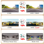 Parking CVBS Switch AHD 1920x1080P 720P Car Rear View Camera 170° Fisheye Golden Lens Full HD Night Vision Vehicle Reversing CM World