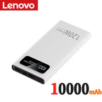 Lenovo 500000mAh Power Bank Super Fast Charging High Capacity Battery Digital Display Power Bank For iPhone Samsung Huawei Car Mobile World