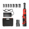 3/8" Cordless Electric Wrench 55Nm 6'' Extended Ratchet Wrench 12V Rechargeable Angle Wrench Car Repair Tools