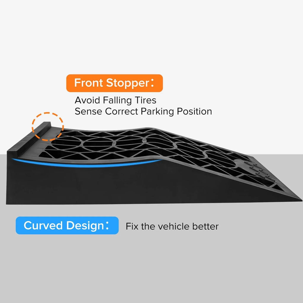 Car Service Ramp Car Ramps 12300 Lbs Load Capacity Enhanced Stability Anti Slip for Vehicle Maintenance and Safe Lifting CM World