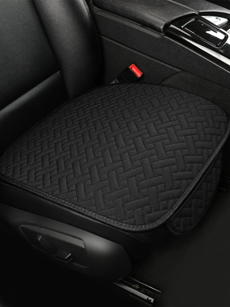 Car seat cushion, all season universal linen, driver's seat cover, small waist, single piece three piece set, half pack CM World