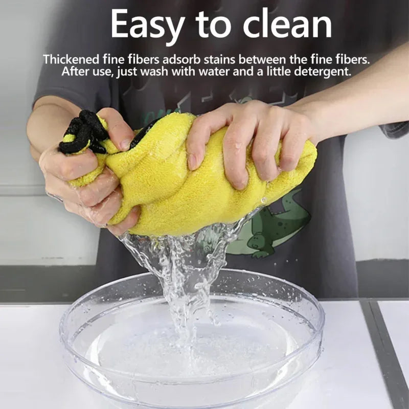 1/3/5/10PCS Car Wash Towels Cleaning Cloth Absorbent Dry Cloth General Purpose Microfiber Towel Thickened Yellow 30/40/60cm CM World