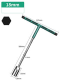 6-19mm T Socket Torque Wrench Rubber Handle Hex Key Mechanics's Driver Repair Socket Set Car Mechanical Workshop Tool Hand Tools