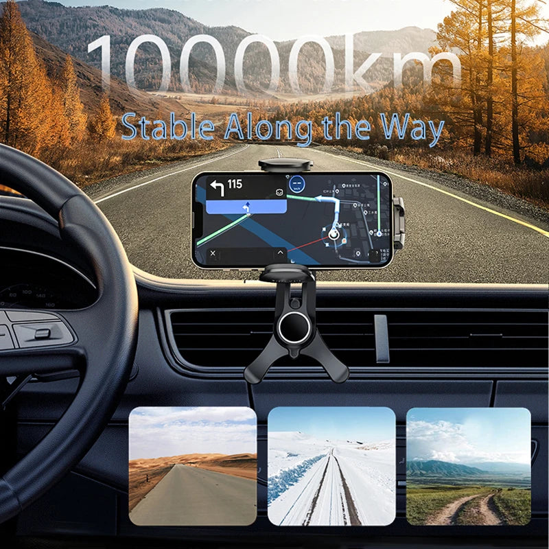 Car Vent Phone Mount, [Never Blocking Vent, Enjoy The Comfort of The A/C] Hands-Free Universal Extension Clip Air Phone Holder