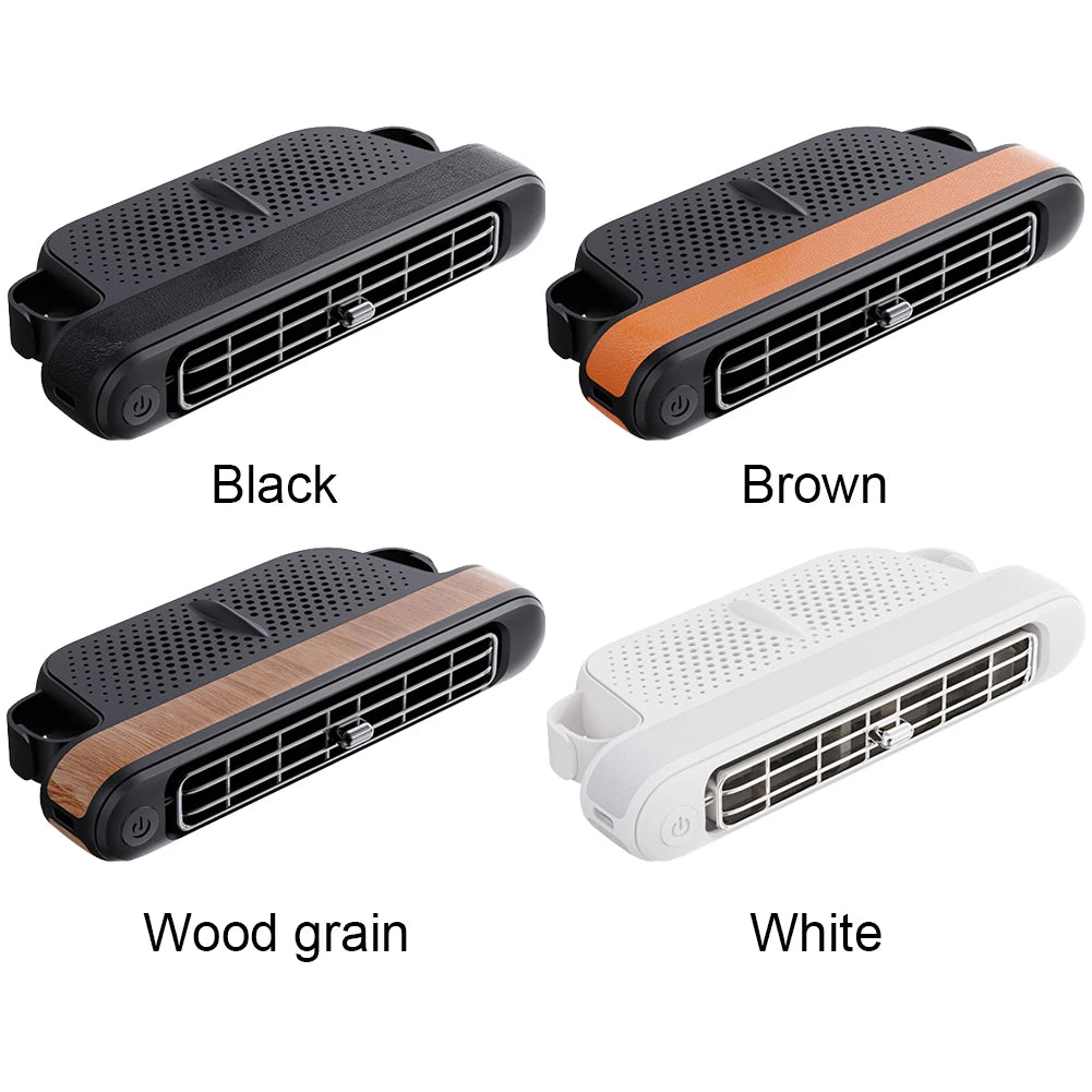 USB Car Fan for Backseat 3 Speeds Portable Car Seat Headrest Fan 5V/2A Electric Car Seat Fan for Mini Cars RVs Sedans