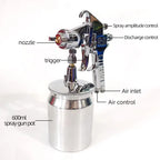 W71 Low Gun OOT Pneumatic Spray Paint Gun Household Airbrush Pneumatic Tools 1.0 1.3 1.5 1.8 Nozzle Sizes for Wholesale CM World