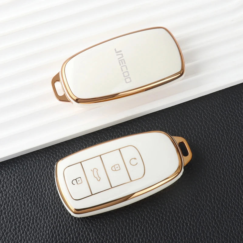 For Chery Jaecoo 7 J7 J8 phev 2025 2024 2023 TPU Car Key Case Cover Protection Shell Auto Keychain Interior Supplies Accessories