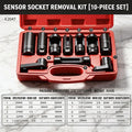 Universal Oxygen Sensor Socket Set O2 Lambda Sensor Removal Tool Kit Automotive Wrench Remover Installer Multi Size Box Tool