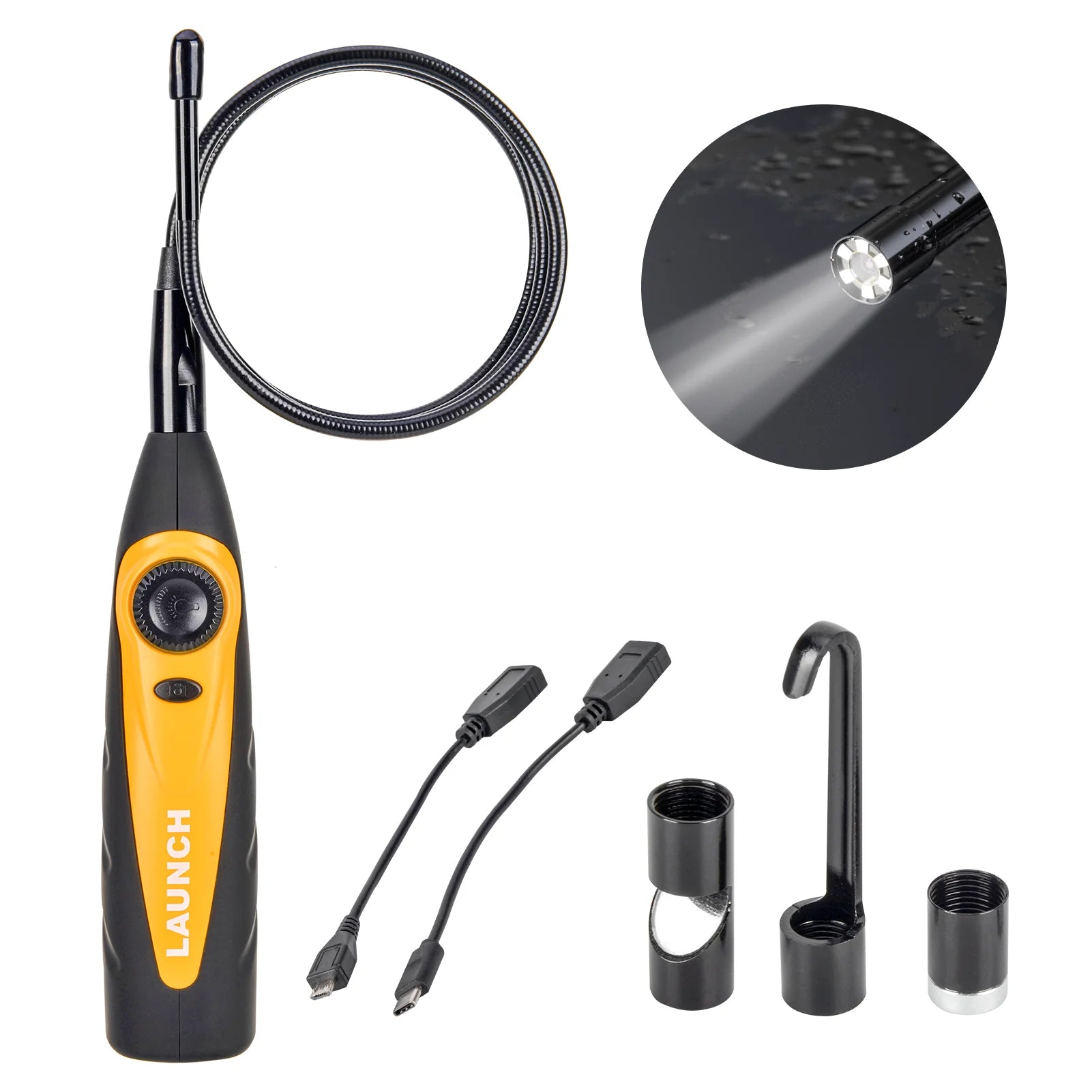 LAUNCH Car Repair Tools Collections i-TPMS Tire Pressure Inspection Tool, BST360 Car Battery Tester, VSP600 Video Endoscope CM World