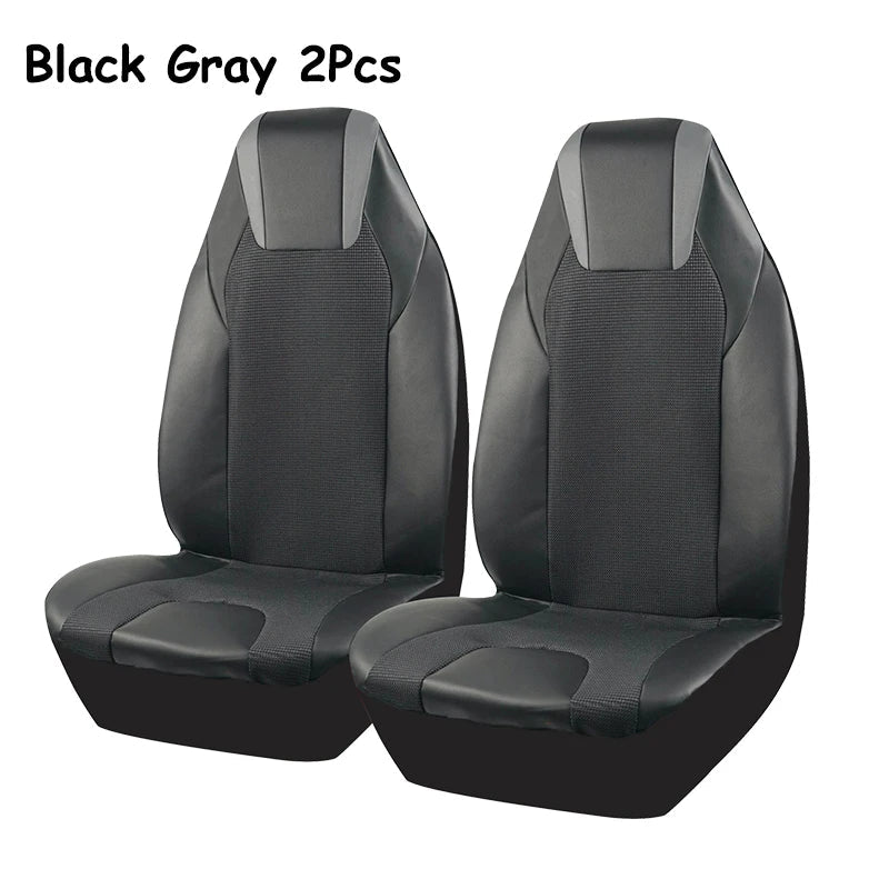 AUTOKING High Back Car Seat Covers Leather Seat Covers Universal Size Fit For Most Car SUV Truck Vans Accessories Interior CM World
