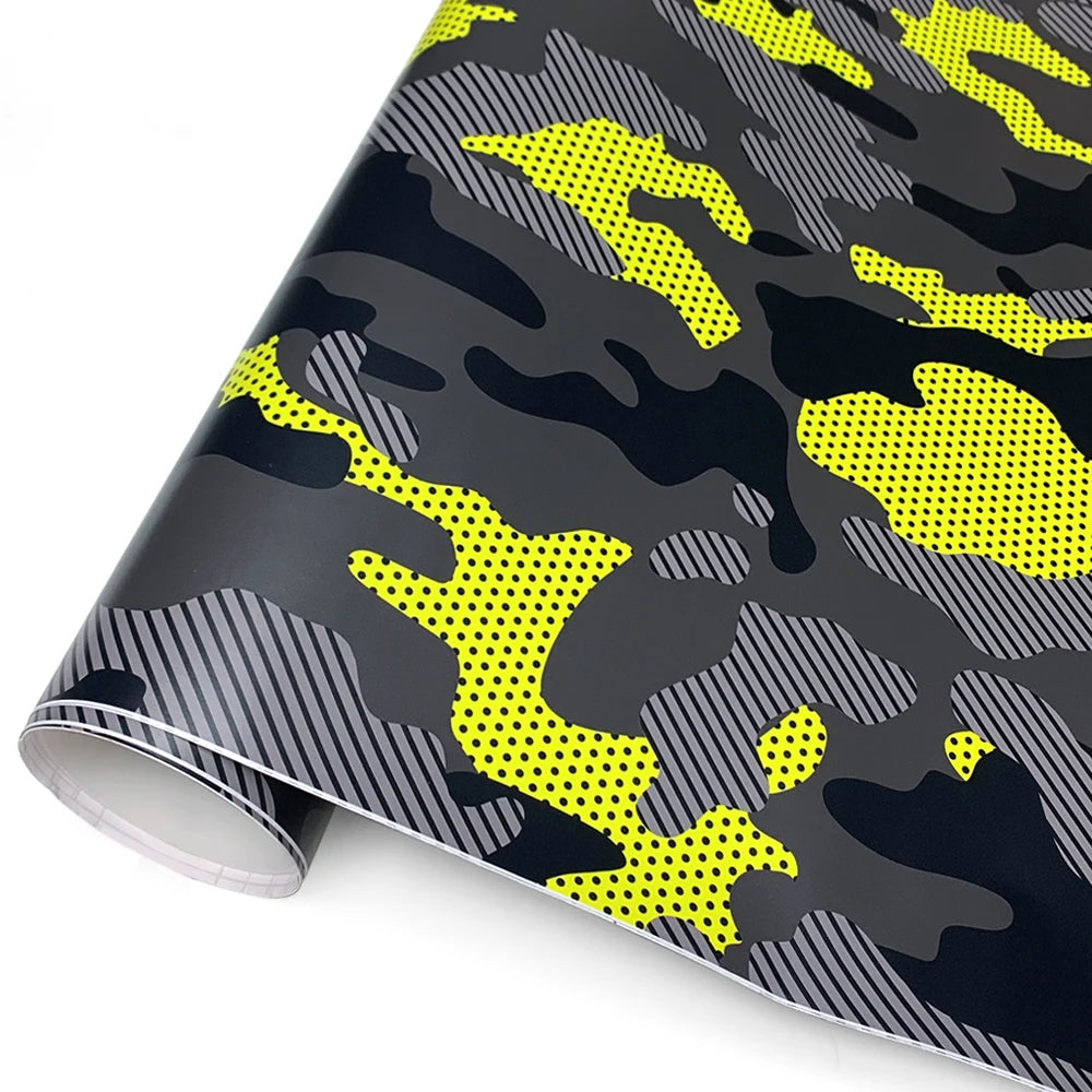 Off-Road Supplies Car Body Films Jeep Camouflage Film Camo Car Wrap Yellow Waterproof Paint Vehicle Decoration Automotive Vinyl Car Mobile World