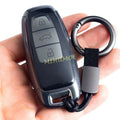 For Audi Black Transparent Car Key Fob Case Cover A3/S3 A6(C8) A7 A8 Q7 Q8 e-tron Sportback/GT S6 S7 S8 Keychain Accessories CM World