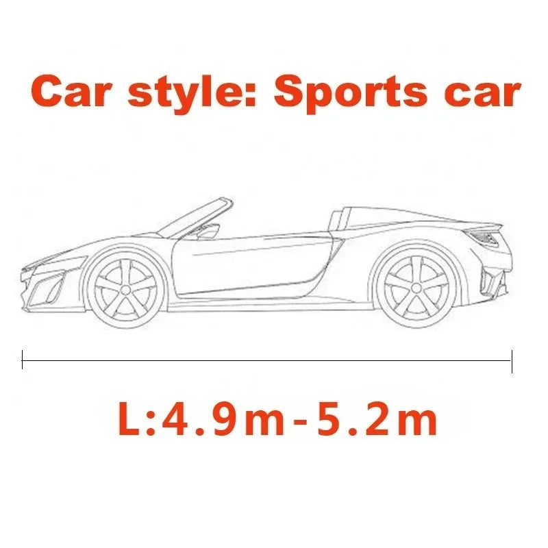 For Sports Car Sedan SUV Beauty Styling Universal Stretch Car Cover Sunproof Windproof Dustproof Scratch Resistant UV Protection CM World