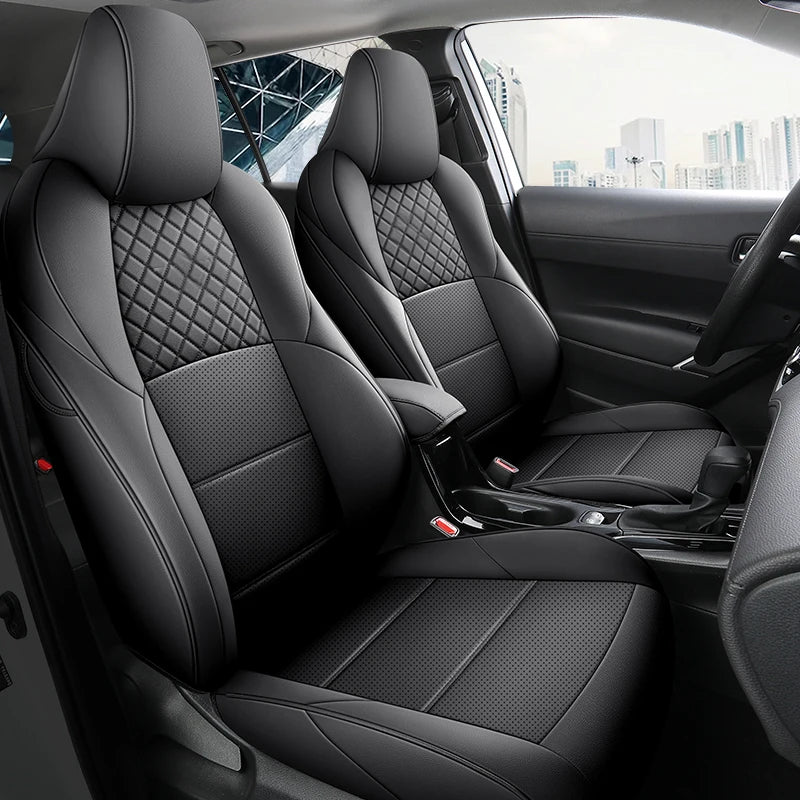 Premium Car Seat Covers For Toyota BZ4X 2022 JOY PRO Leather Accessories Seat Cushion  Breathable Anti Dirt Protection Pads