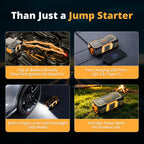 Power Bank 6500A 14V Car Battery Jumper Starter Booster Powerful Car Jump Starter Portable Charger Petrol Diesel Auto Starting Device Booster Emergency Starter Portable Power Generator Car Accessories Automotive Tools for 6.0