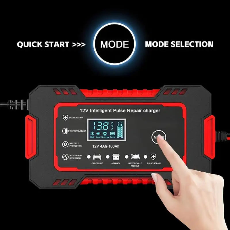 @*Emergency Car Battery Charger Universal Portable 12V Auto Jump Starter Power Pack for Car Repair Outdoor Road Trip