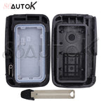 Car Key Shell Smart Key Case for Toyota Avalon Camry RAV4 2012-2015 Key Fob with Insert Key Car Key Case Fob Cover 2/3/4 Buttons CM World