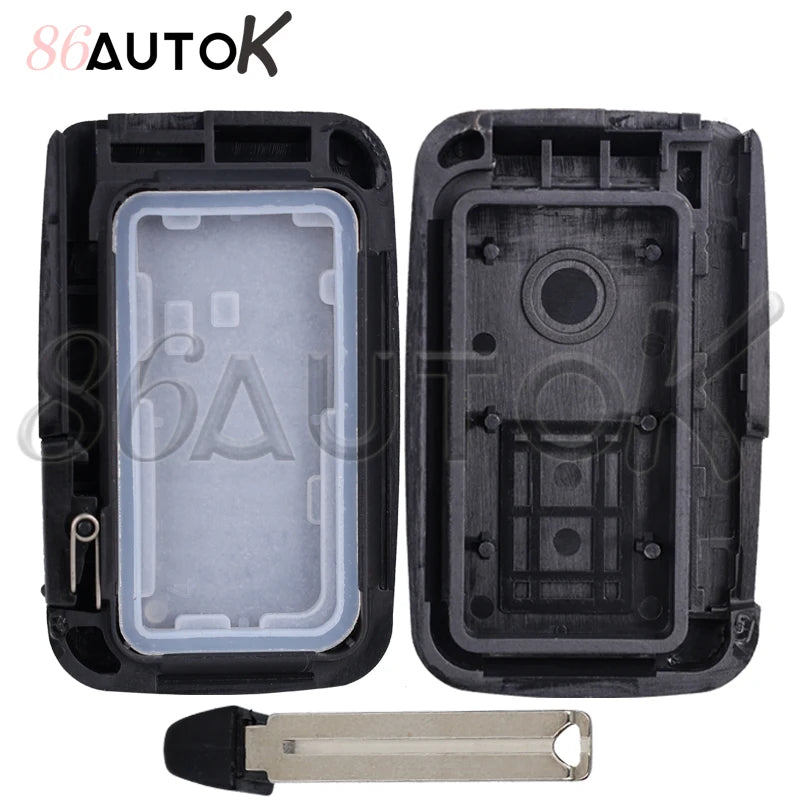 Car Key Shell Smart Key Case for Toyota Avalon Camry RAV4 2012-2015 Key Fob with Insert Key Car Key Case Fob Cover 2/3/4 Buttons CM World
