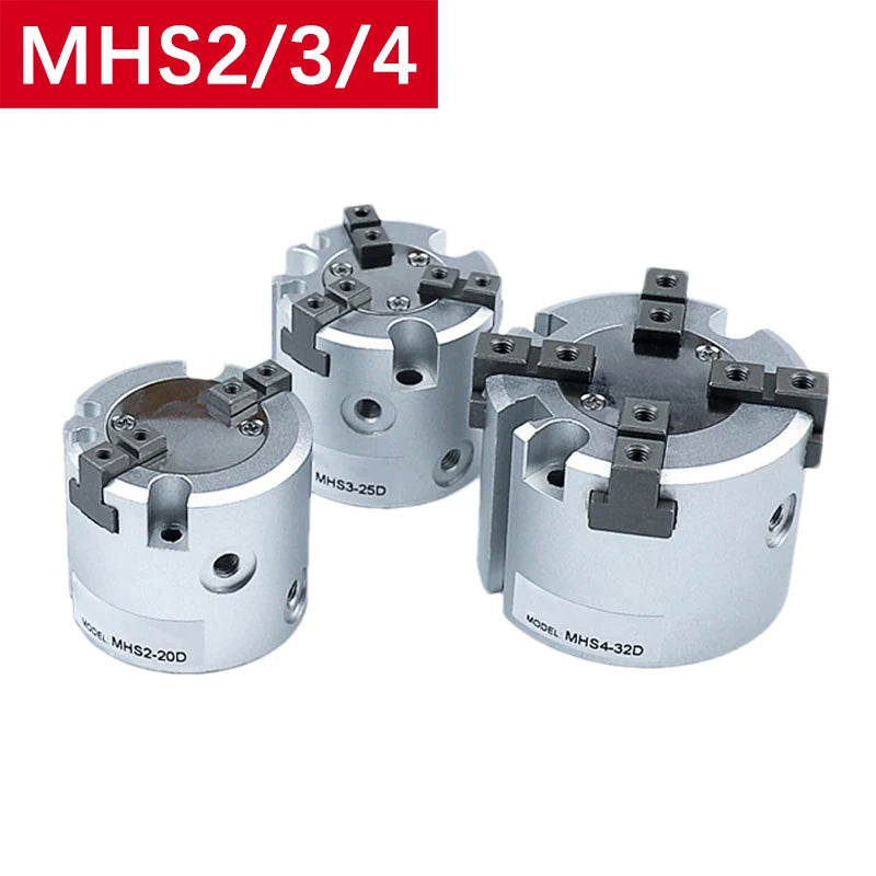 MHS2/MHS3/MHS4  Finger Pneumatic Gripper Replacement Double Action Rotating Air Cylinder 16D/20D/25D/32D/40D/50D