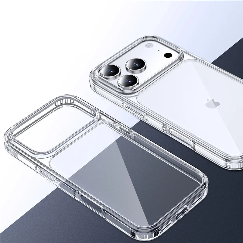 Crystal Transparent for Magsafe Magnetic Case For iPhone 17Air 17 17Pro 17Pro Max Clear Shockproof Cover for Wireless Charge Car Mobile World