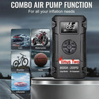 All-in-One Car Jump Starter, Portable Emergency Battery Booster & Backup Power Supply for SUV Truck Vehicle