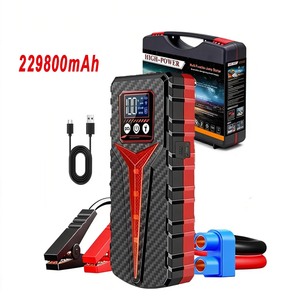 Car Jump Starter 8000A Battery Charger 298000mAh Emergency Power Bank Booster for 12V Gas and Diesel Vehicles CM World
