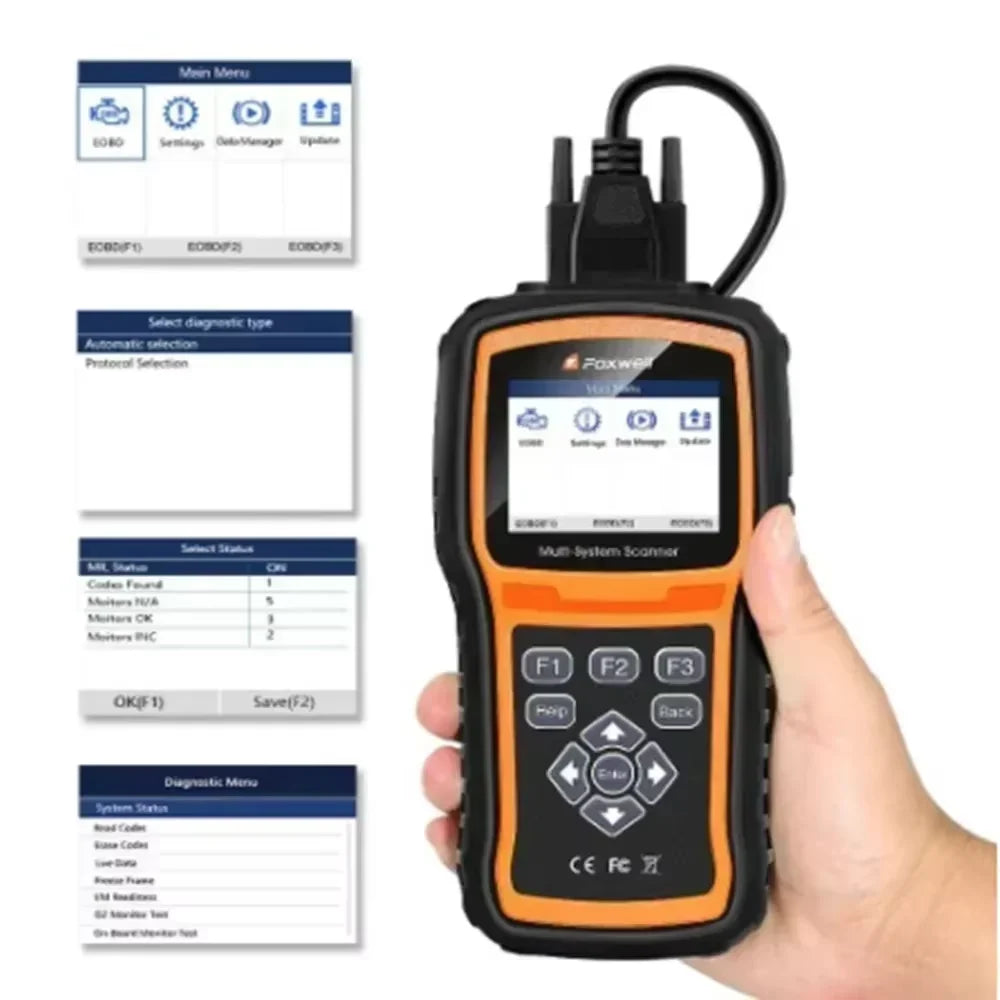 Foxwell NT530 PLUS Multi-System Scanner Support For Porsche Nissan GM BMW Universal Auto Diagnostic Tools Get One Car Software Car Mobile World