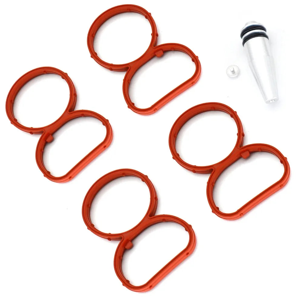 Car Engine Intake Inlet Swirl Flap Aluminum And Rubber Delete Blank Manifold Gasket Replacement partS For BMW N47 E90 N57S 2.0D