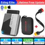 2026 New KINGBOLEN Ediag Elite Lifetime Free Car Diagnostic Tools All System 15 Resets Bi-directional CAN FD Auto OBD2 Scanner