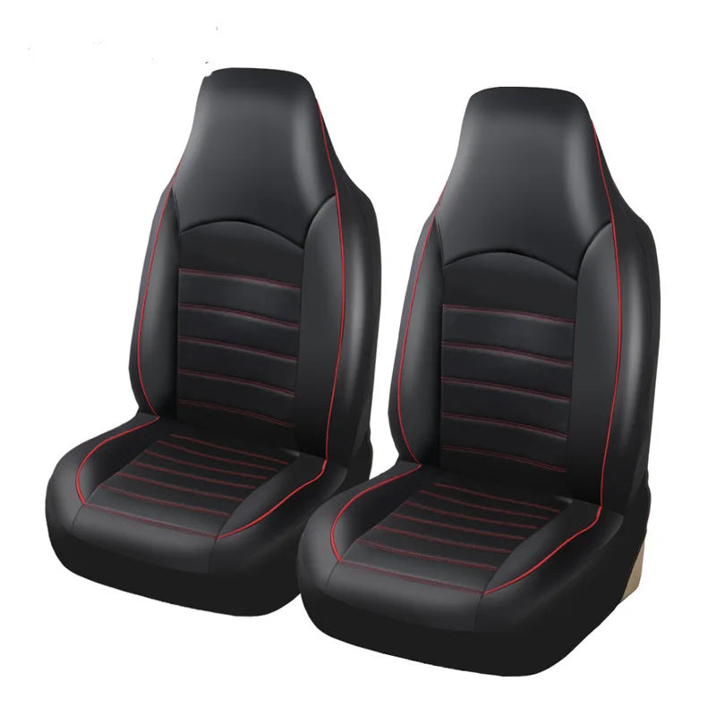PU Leather Car Seat Covers For Front Seats Car Interior Accessories All-season Auto Seat Covers Fit for Most Cars Universal CM World