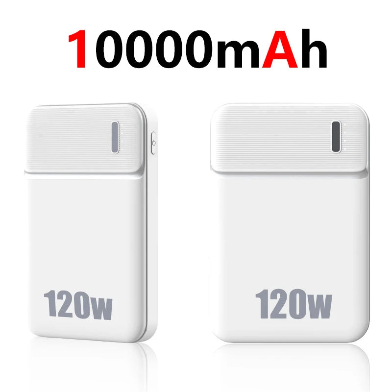 Lenovo 120W 50000mAh Power Bank Portable Thinner Fast Charging External Battery Charger For iPhone 17 Pro Max For Samsung New Car Mobile World