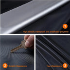 Universal Black+Orange Car Covers Outdoor Waterproof Sun Rain Snow Protection UV Auto Cover SUV/Sedan 190T Car Mobile World