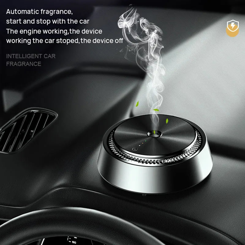 Electric Car Air Diffuser Aroma Auto Air Freshener Car Air Vent Mist Wood Grain Oil Aromatherapy Perfume Fragrance