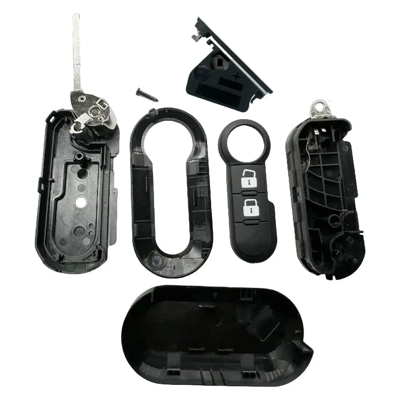 Good Quality For Fiat 500 Panda Punto Bravo 3 Buttons  Car Key Remote Control Shell Blank Case Housing Fob Keyless SIP22 Blade CM World