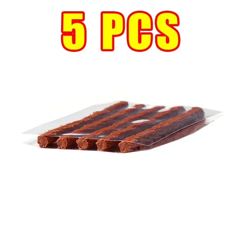 Car Tire Repair Kit Emergency Tire Repair Strips Glue Tubeless Tire Puncture Plug Set For Trucks Cars Motorcycles Accessories CM World