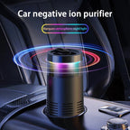 2025 New Car Air Purifier 24 Hours Remove Formaldehyde & Odors 360° 2-Mode with Mood Light USB Rechargeable for New Car & Travel CM World